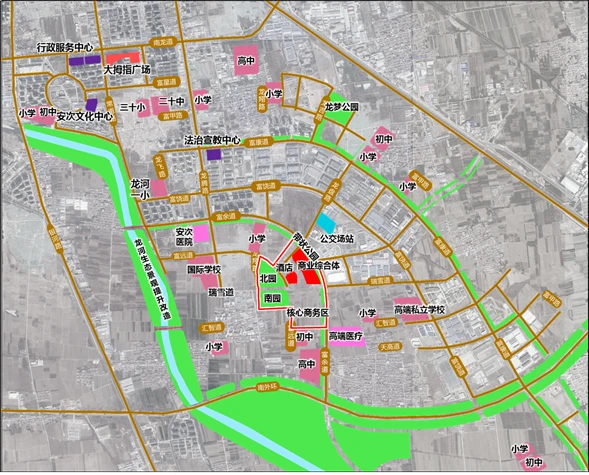 廊坊市区2021年城市医疗资源迁建新格局