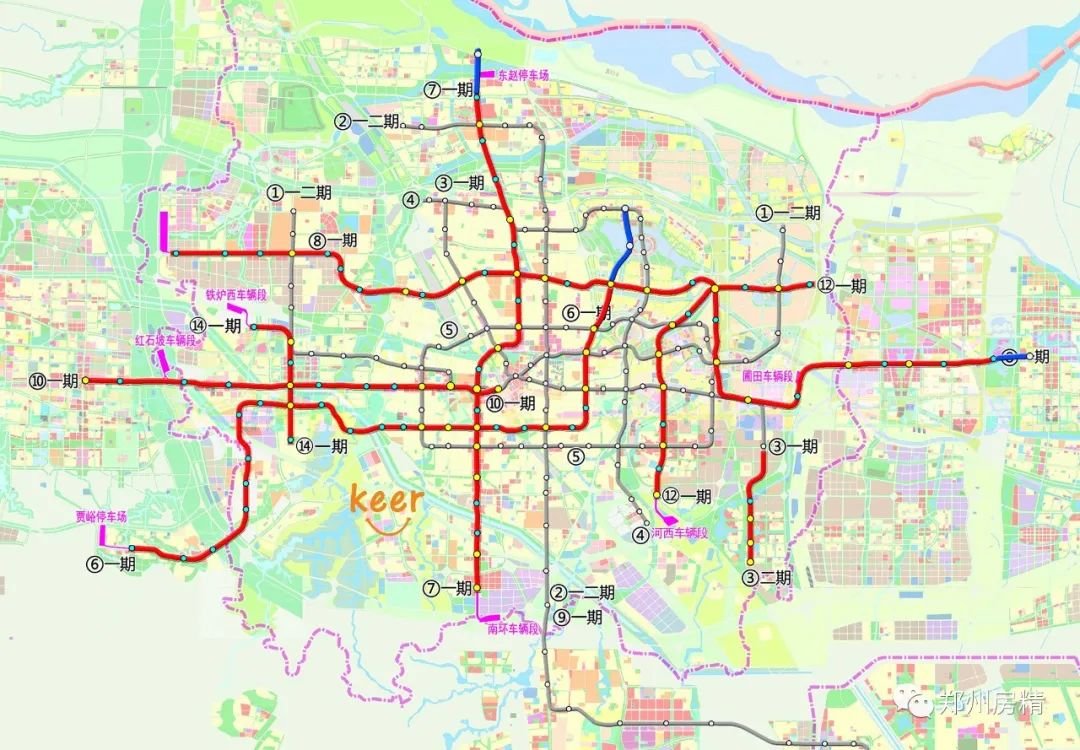 线路延伸示意图-来源珂尔 如今从地铁集团官网获悉,郑州市轨道交通6号