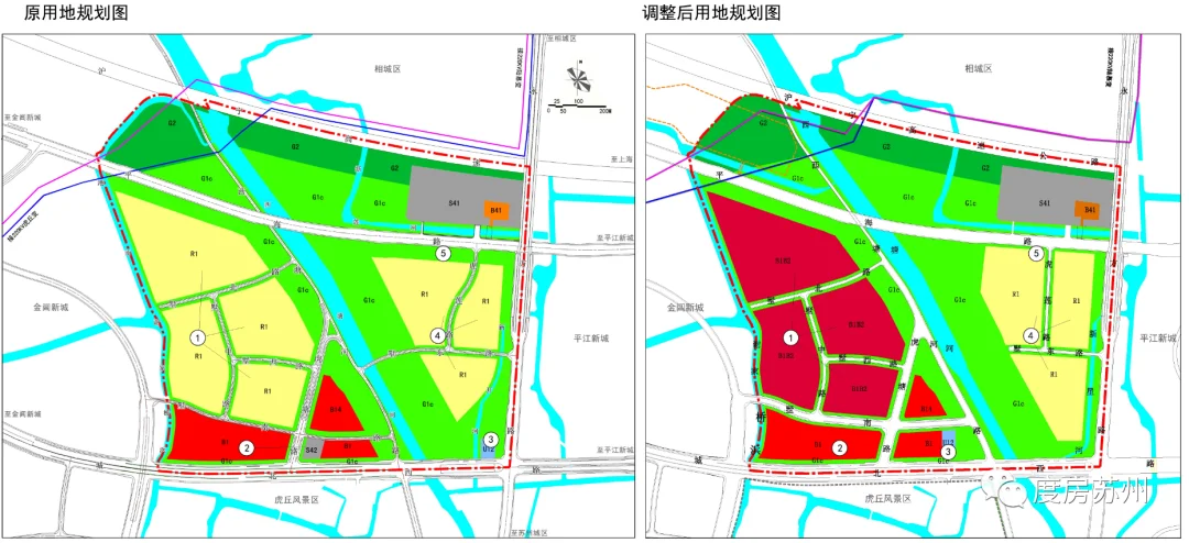 最新苏州两大片区规划调整涉及住宅道路调整