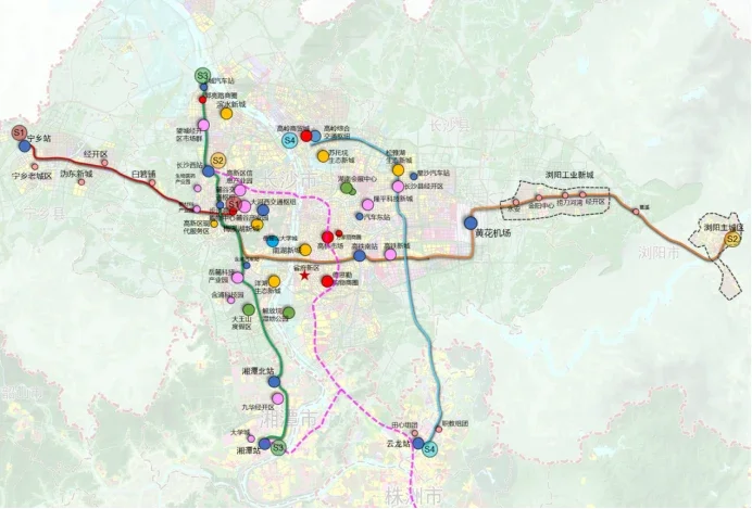 含浦规划的4条地铁线路