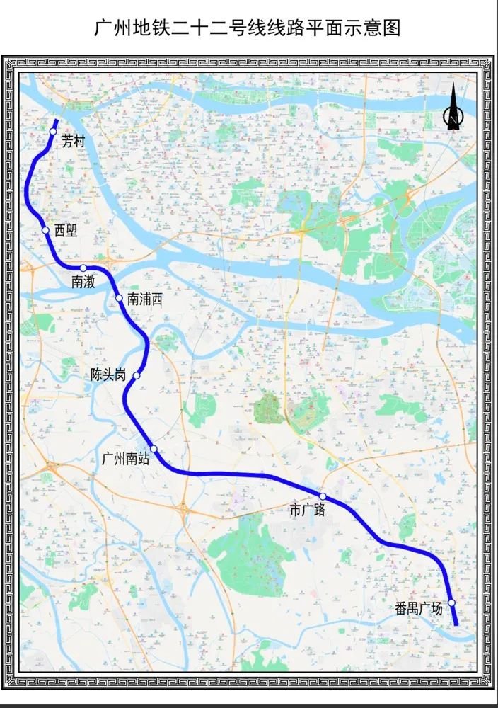 公布了广州10条在建地铁最新进度22号线预计11月开通