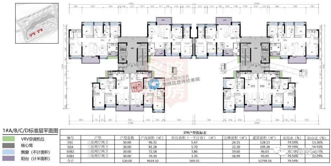 云科府建面约92-180㎡户型分析!-房产资讯-房天下