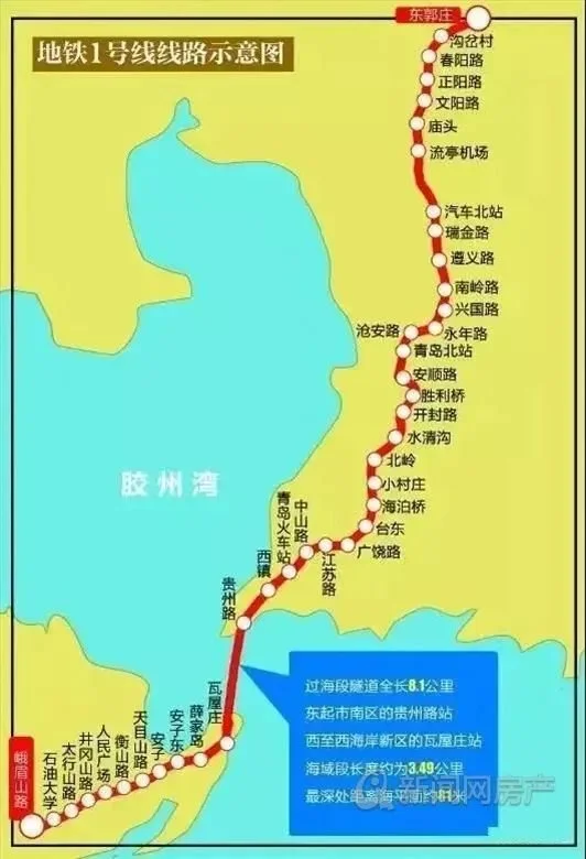 1号线年内连通青岛5城区?14800元/㎡你会在地铁旁买房