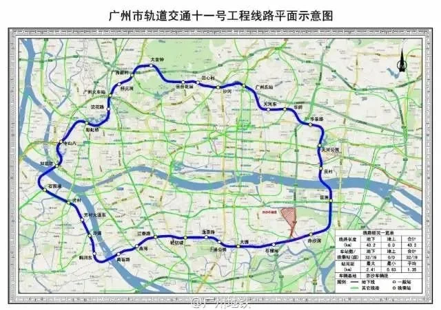 公布了广州10条在建地铁最新进度22号线预计11月开通