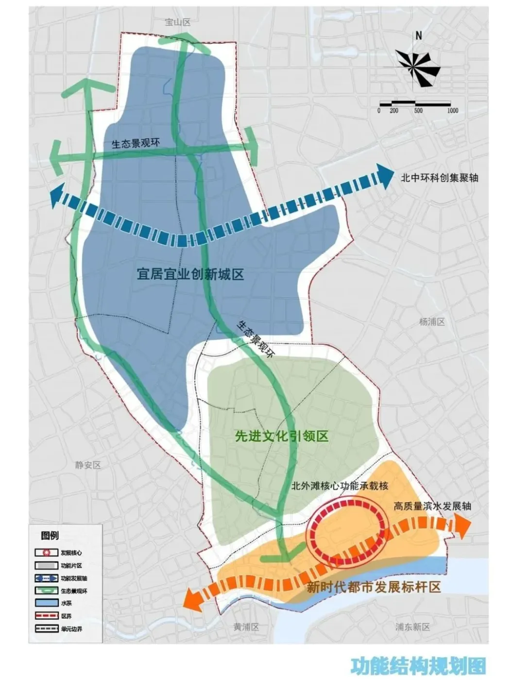 虹口区(上海2035总体规划)单元规划,规划范围22.55平方公里-房产资讯-房天下