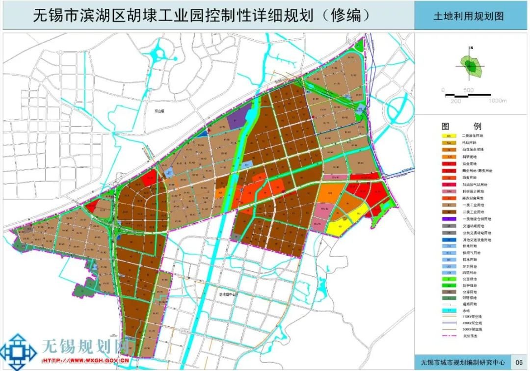 区胡埭工业园控制性详细规划内,已在无锡市自然资源和规划局批后公示