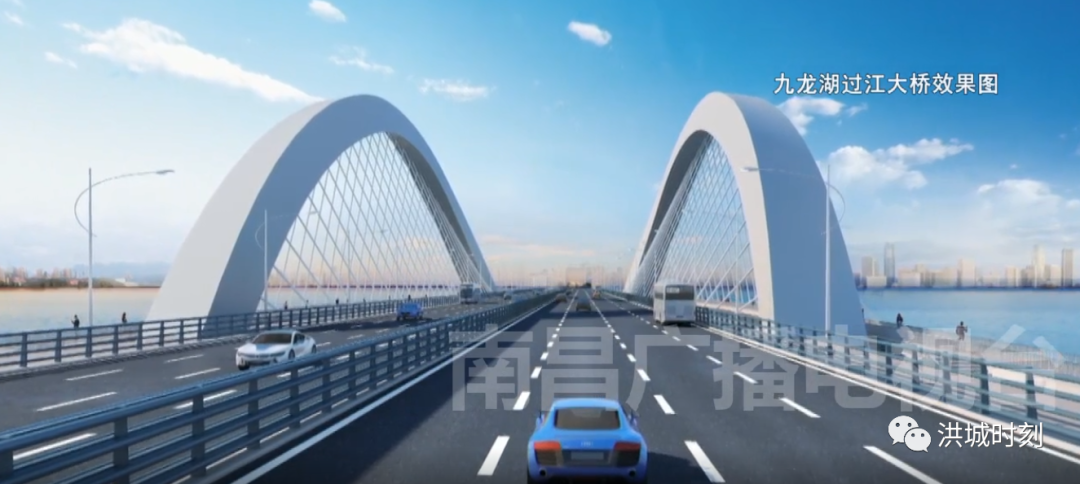 九龙湖过江大桥开始主线桥梁建设!