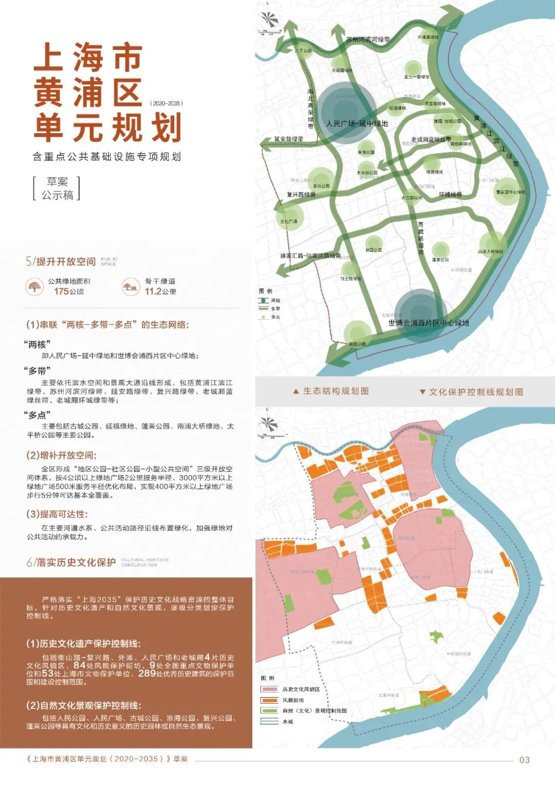 关于上海市黄浦区单元规划含重点公共基础设施专项规划的草案公示稿