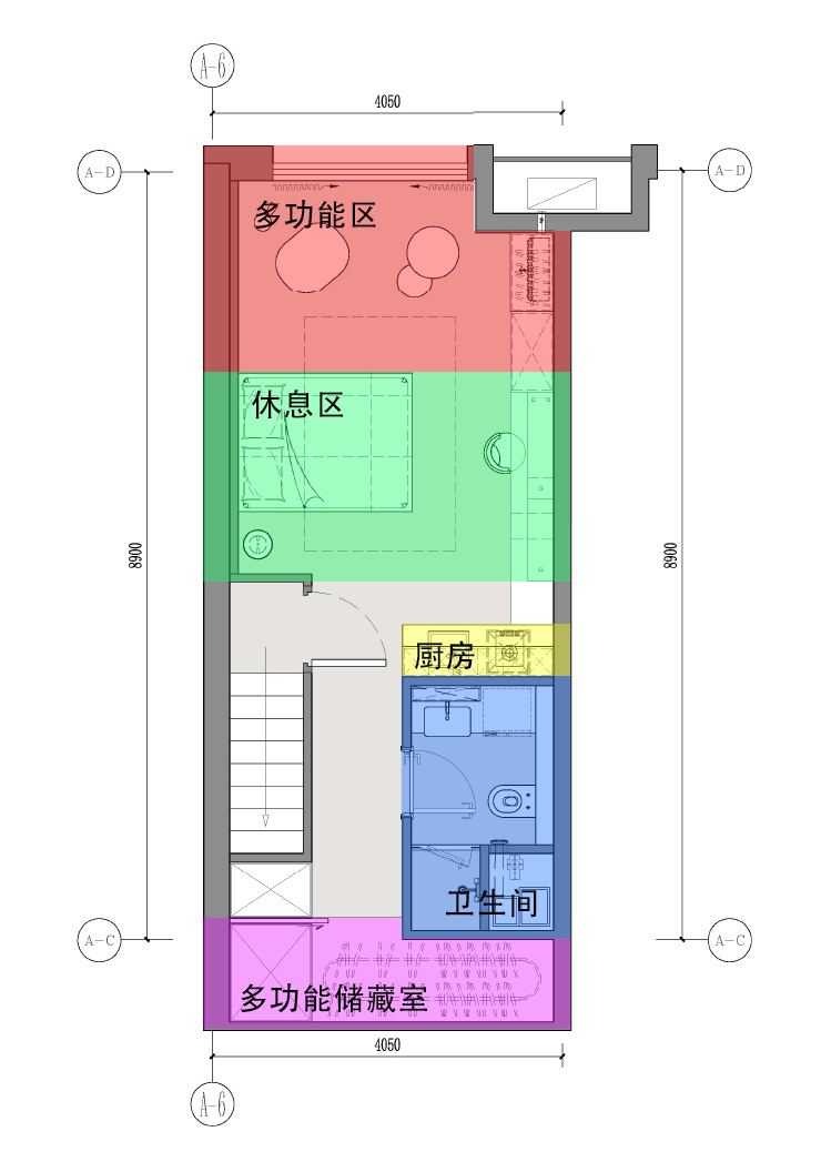 双钥匙公寓示意图