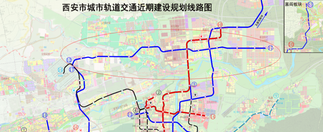除了地铁17号线没有信息之外,地铁11号线规划长度结构如"主城26km