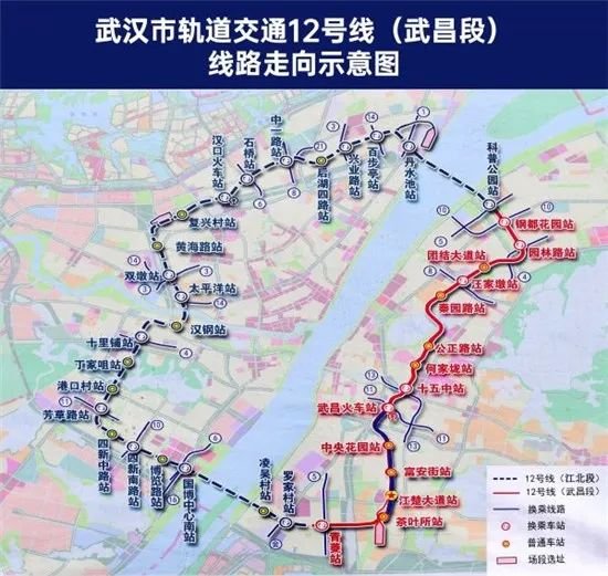 武汉地铁建设进展!5,6,16,11,12,19号线