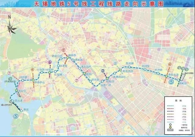 在今年1月,无锡政府网站公布了地铁5号线招标公告,招标文件及线路