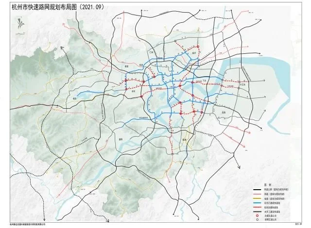 房天下>资讯中心>楼市央>正文>在这份规划中,一张杭州市快速路网规划