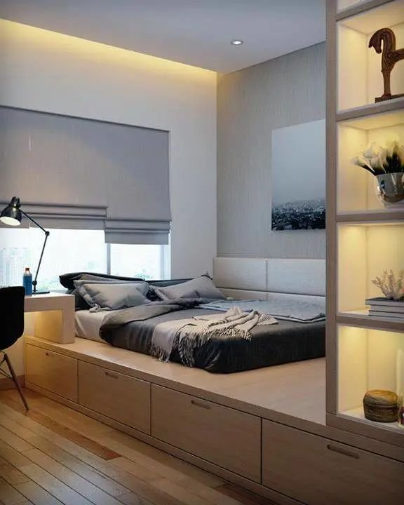 实用小户型卧室设计,榻榻米真的是太实用了
