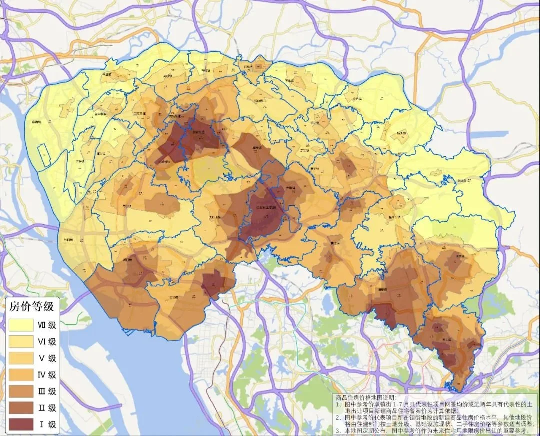 东莞32镇街房价地图来了!松山湖4.7万,南城4.6万