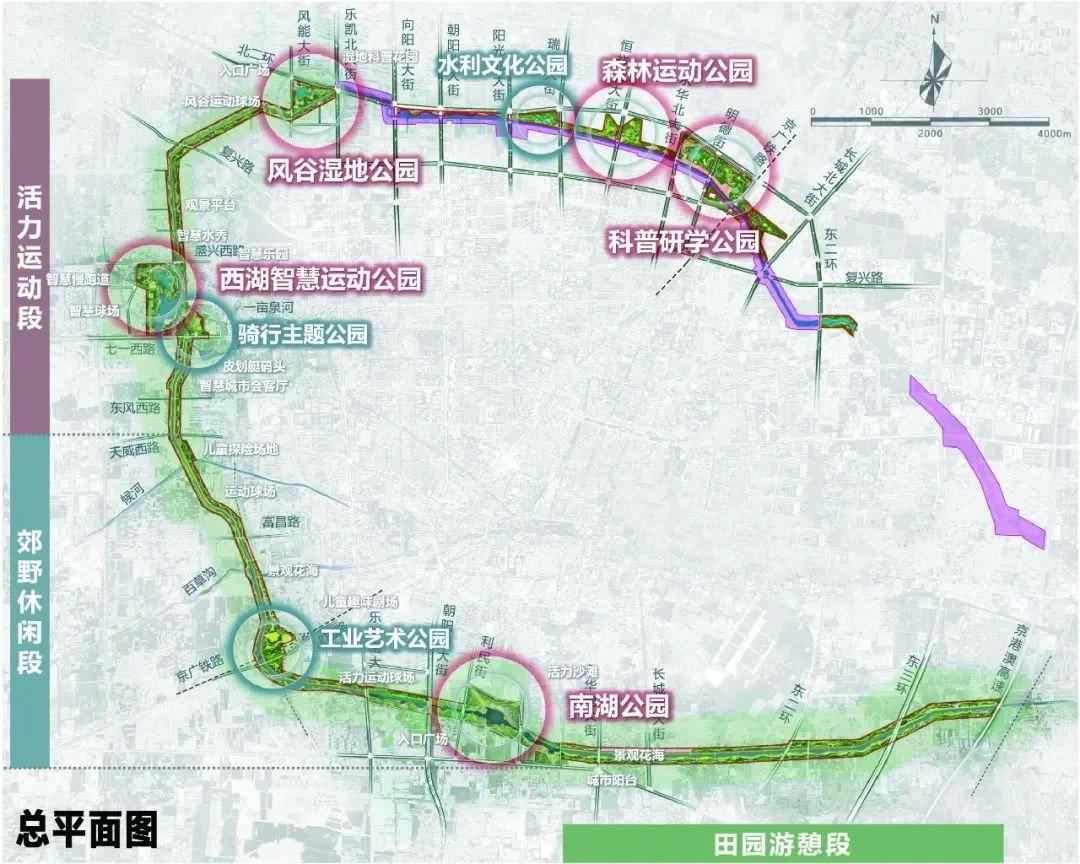 保定市环城水系项目总平面图发布年底前正式开工