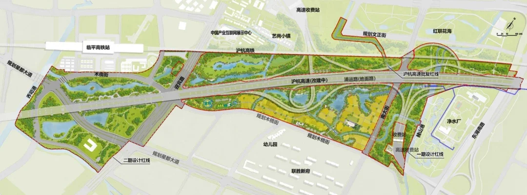 奥体中心公园近日,位于滨江区的奥体中心公园工程开工建设.