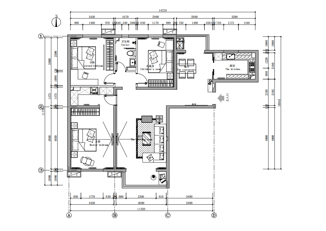 已完工设计风格:现代简约房屋户型:三室一厅建筑面积:140平房屋信息