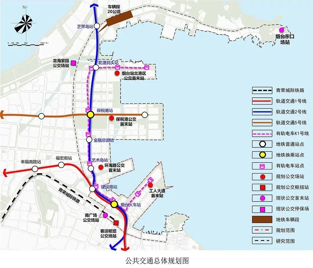 3条地铁+有轨电车，芝罘湾未来很有看头！