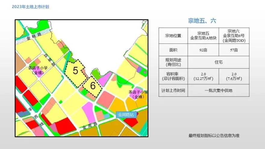 金牛区2023年供地计划出炉包含多宗tod用地