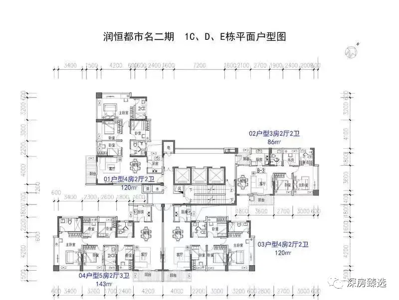 【都市茗荟二期】带尺寸户型图曝光!-房产资讯-房天下
