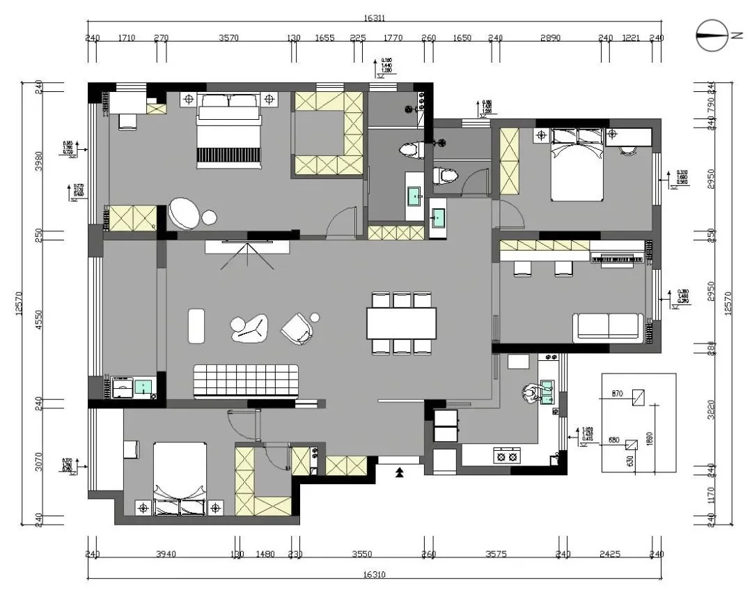 |yl8cc永利官网实景首发 南七里155㎡现代极简洋房大胆做减法清爽装修真耐看