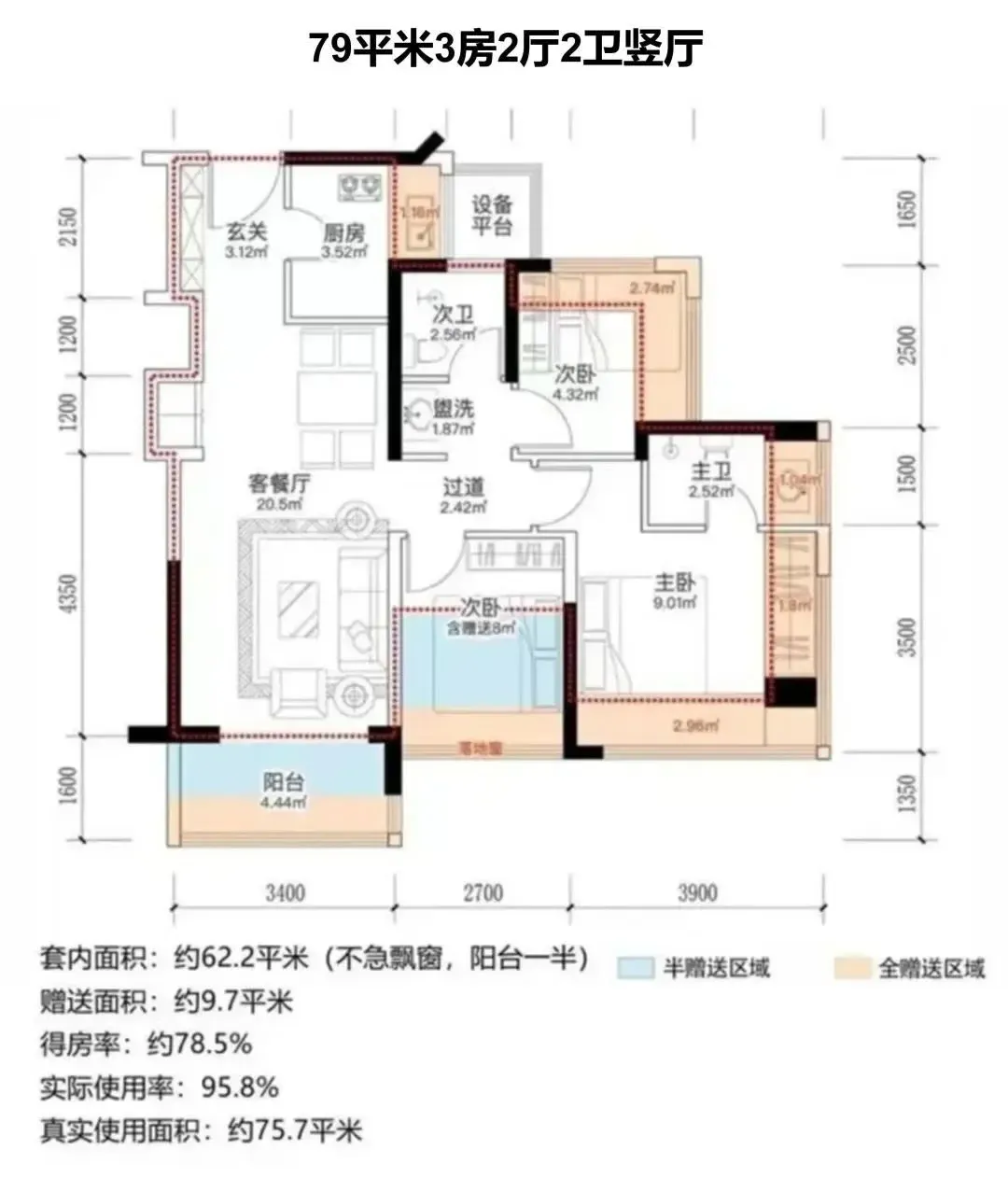 89平四房!龙华纯商品房社区,近100%得房率!-房产资讯-房天下