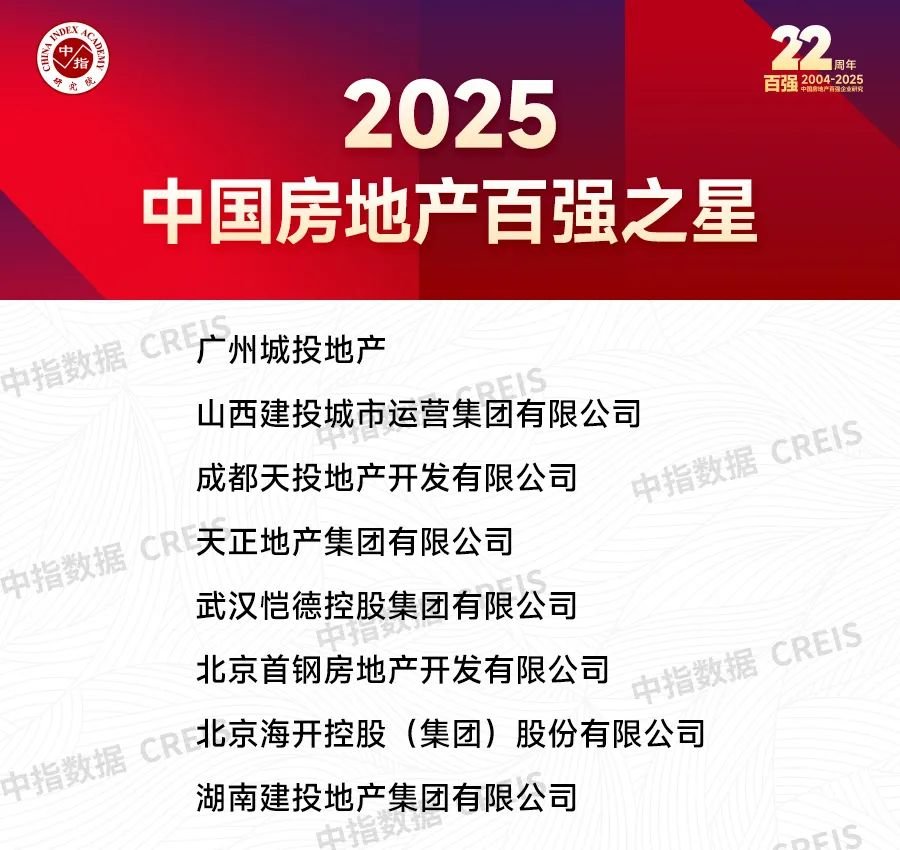 2025中国房地产百强企业研究报告