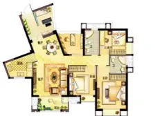 东南向大六居,香开新城141平好房诚售