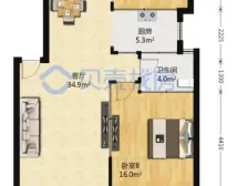马德里风情2室2厅1卫南朝向52.00万元出售