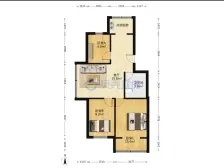 艺苑小区3室2厅1卫南北朝向52.00万元出售