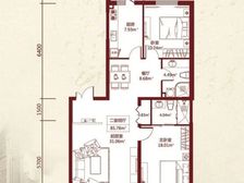 松北 美域江岛 2室1厅