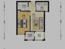 金燕国际温泉城1室1厅1卫南朝向30.00万元出售