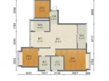 春晖国际城3室2厅2卫南北朝向150.00万元出售