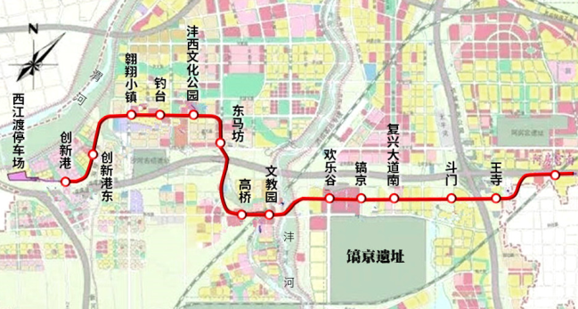 西安最长"空中地铁"站名出炉 直达欢乐谷与交大新址