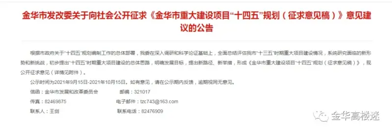 总投资40亿的金华市区轨道交通项目、360亩金创绿谷、2300亩观云小镇金华重大建设项目曝光！