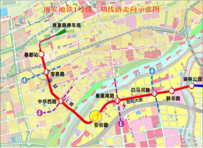 咸阳公示地铁1号线三期最新规划：TOD模式开发！