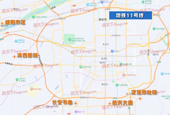 11号线：汉宣帝杜陵-咸阳市区 全场47公里