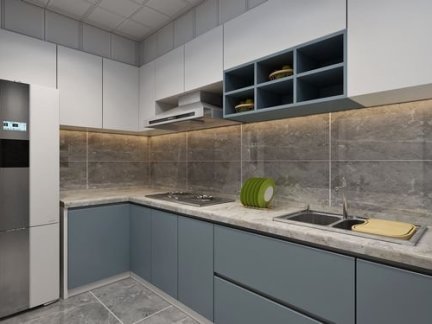 北欧一居室厨房橱柜装修效果图欣赏