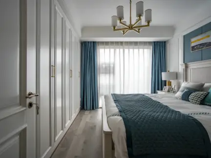 现代五居室卧室窗帘装修效果图欣赏