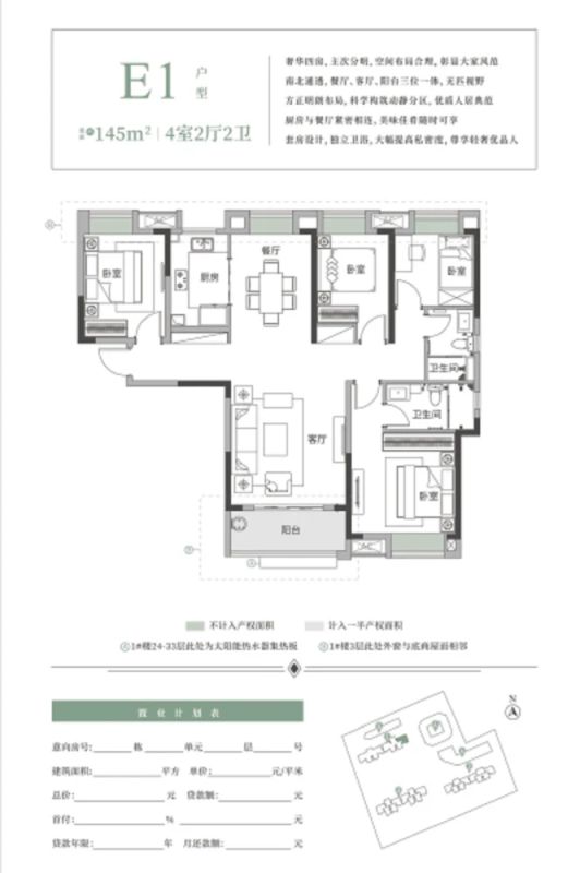 145平米的房子装修多少钱?现代风格四居室设计说明!-花样年花好园装修