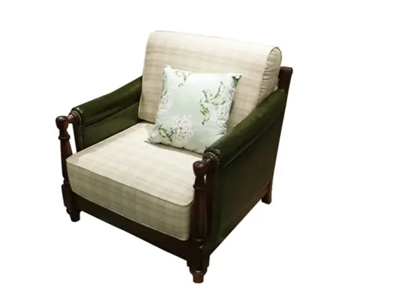 天坛家具 卡蒂娜系列 美式风格 单人沙发
