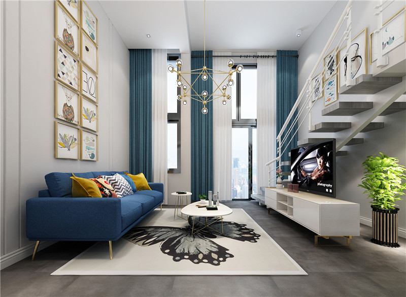 吉祥凤景湾实例，97.36平米的三居室，质感与时尚并存的现代风装修。