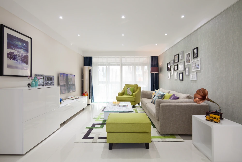 广源国际社区140平米三居室现代简约风格