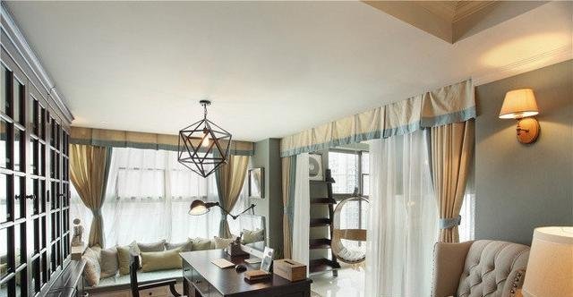132㎡的现代美式，客厅舒适，还带点禅意