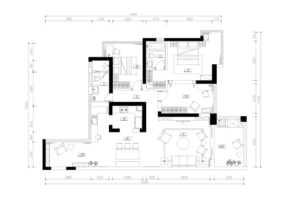 138平米三居室的北欧风格案例，只花12万！