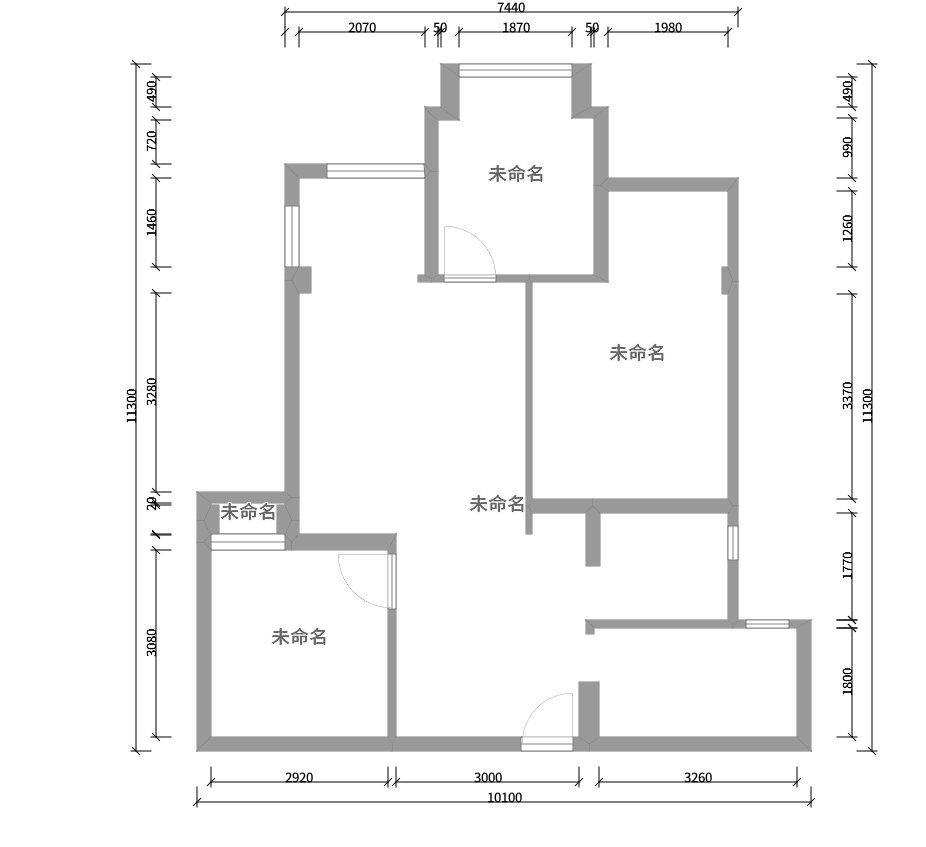 现代风格二居室装修案例，88.94平米的房子装修多少钱？-汉口新界广场5號公馆装修