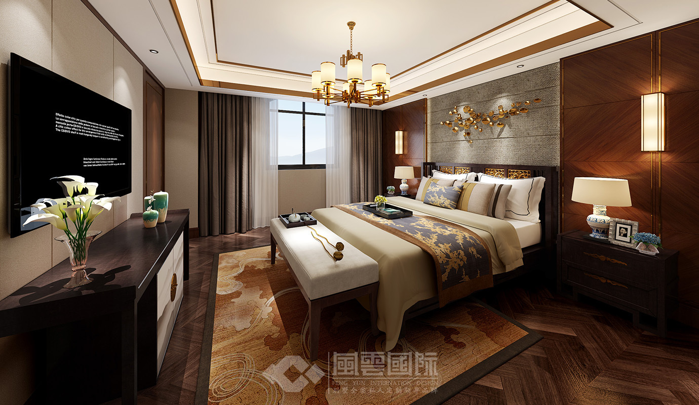 新中式风格三居室装修秘籍，142平米的房子这样装才阔气！