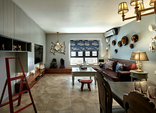 三居室的混搭风怎么装修？让瑞霞公寓这套156平米的装修案例给你点灵感！