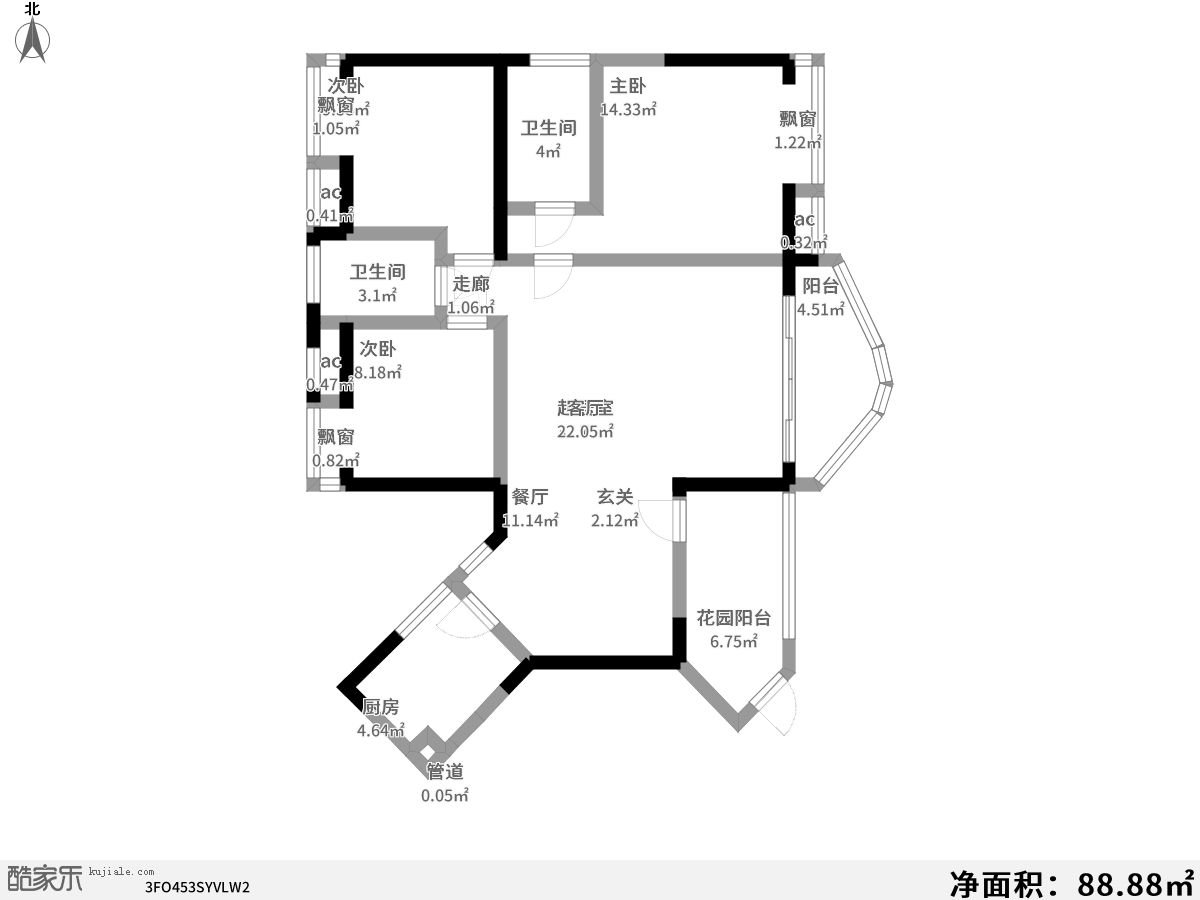 120平米的三居室，运用现代的装修风格效果是怎样的？-武汉国博新城装修